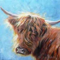 Highland Cow Greetings Card thumbnail