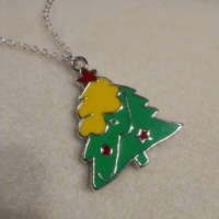 Christmas Tree Charm Necklace thumbnail