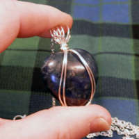 Sodalite Heart Gemstone Necklace thumbnail