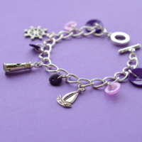 Purple Sailing Themed Charm Bracelet thumbnail