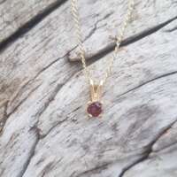 Glenshiel Garnet Gold Pendant thumbnail