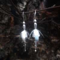 Fuchsia Silver Earrings thumbnail