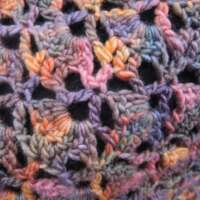 Purply Pink Crochet Shawl thumbnail