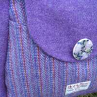 Purple Harris Tweed Handbag thumbnail