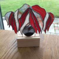 Stained Glass Highland Cow Tealight thumbnail