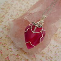 Pink Agate Fairy Pendant thumbnail