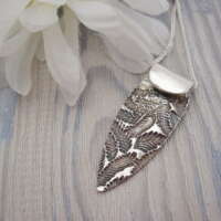 Handcrafted Silver Leaf Pendant thumbnail