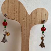 Christmas Tree and Bell Earrings thumbnail