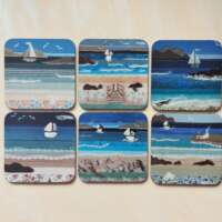Set of Six Seascape Coasters thumbnail