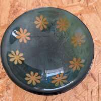 Fused Glass Blue Daisy Bowl thumbnail