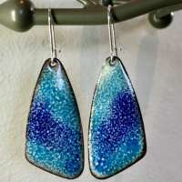 Blue Speckle Earrings thumbnail