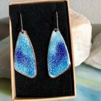 Blue Speckle Earrings thumbnail