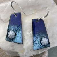 Blue Sea Foam Earrings thumbnail