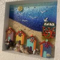 Colourful Beach Huts Picture thumbnail
