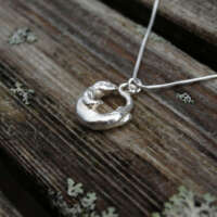 Sterling Silver Otter Necklace thumbnail