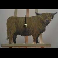 Highland Cow Wall Clock thumbnail