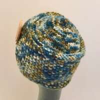 Marine Coloured Knitted Hat thumbnail