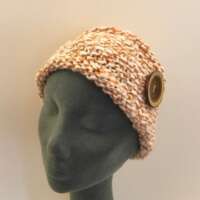 Rust and Cream Flecked Knitted Hat thumbnail
