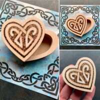Wooden Heart Box thumbnail