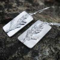 Sterling Silver Heather Earrings Rectangle thumbnail