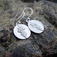 Sterling Silver Heather Earrings Round thumbnail