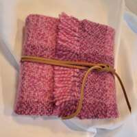 Sketch Book with Pink Handwoven Cover thumbnail