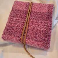 Sketch Book with Pink Handwoven Cover thumbnail