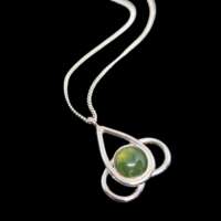Moss Agate in Knots Necklace thumbnail