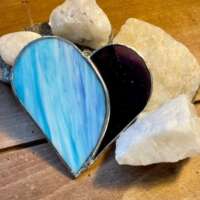 Stained Glass Heart Sun Catcher thumbnail