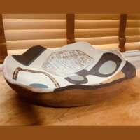 Ethnic Art Stoneware Bowl thumbnail