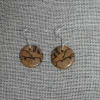 Spalted Beech Round Earrings thumbnail