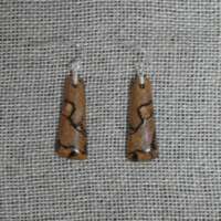 Spalted Beech Drop Earrings thumbnail