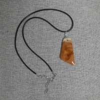 Yew Wood Asymmetric Pendant thumbnail