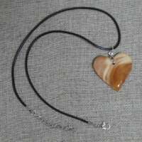 Yew Wood Heart Pendant thumbnail