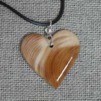 Yew Wood Heart Pendant thumbnail