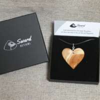 Yew Wood Heart Pendant thumbnail