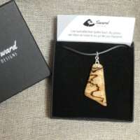 Spalted Beech Asymmetric Pendant thumbnail