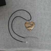 Spalted Beech Heart Pendant thumbnail