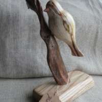 Spalted Beech Bird Sculpture thumbnail