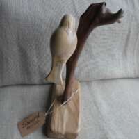 Spalted Beech Bird Sculpture thumbnail