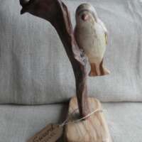 Spalted Beech Bird Sculpture thumbnail