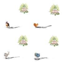 Pack of 5 Square Christmas Cards 2 thumbnail