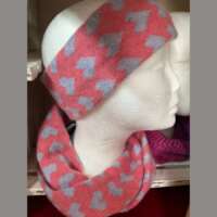Hearts Headband Pale Lilac thumbnail