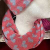 Hearts Twisted Neck Cosy Pale Lilac thumbnail