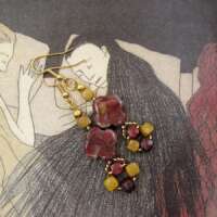 Agate and Mookaite Icon Earrings thumbnail