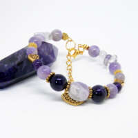Amethyst Memory Wire Bracelet thumbnail