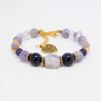 Amethyst Memory Wire Bracelet thumbnail