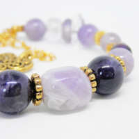 Amethyst Memory Wire Bracelet thumbnail