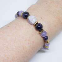 Amethyst Memory Wire Bracelet thumbnail