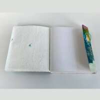 Hand painted Abstract Canvas Artist Journal Wrap Around thumbnail